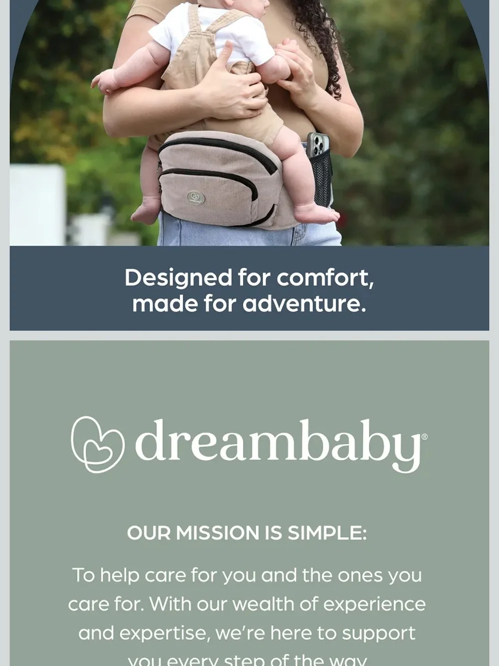 Beige Kids Hip Seat Carrier with Support Cradle - Neutral Baby Carrying Bag